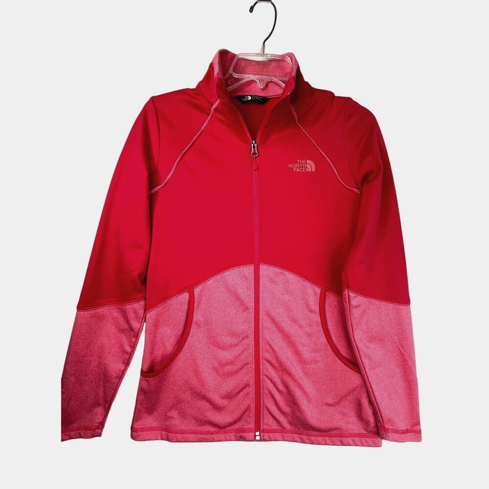 EUC The North Face women's full zip jacket pink, size S/P